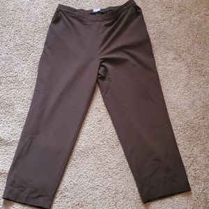 Laura Scott Brown Pull On Dress Pants